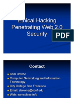 Ethical Hacking Penetrating Web 2.0 Security