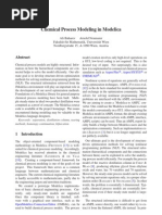 Chemical Process Modeling in Modelica