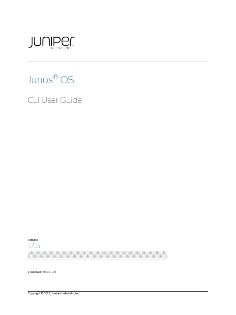 ACX Junos Cli | PDF | Command Line Interface | Areas Of Computer Science