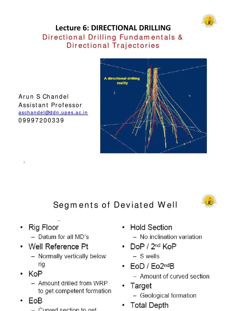 L6-DD Fundamentals and Directional Well Planning | PDF | Azimuth | Distance