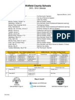 2013-2014 School Calendar