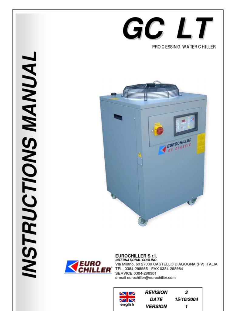EuroChiller Instructions Manual High Voltage Refrigeration