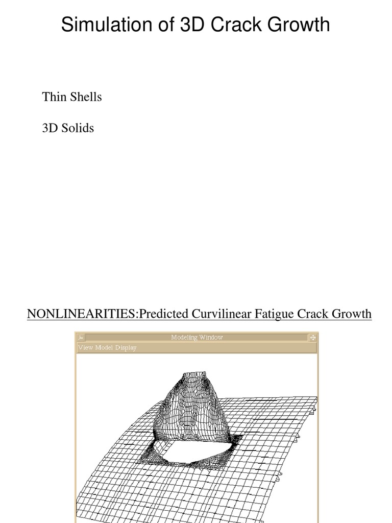 Extra 3D Crack Growth | PDF | Fatigue (Material) | Finite Element Method