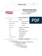 CURRICULUM Manuel de Jesus