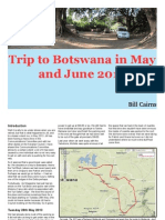 Trip Report of A Visit To Botswana in May and June 2013