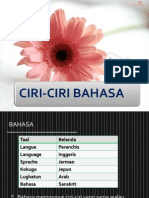 Ciri Bahasa Bersistem