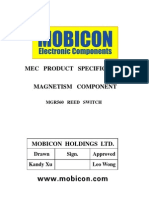 Reed Switch Specification Guide