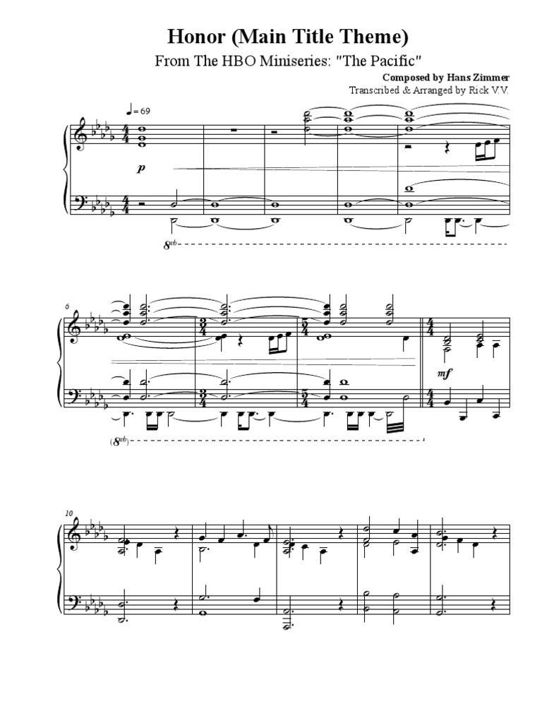 The Pacific Honor Pacific Theme