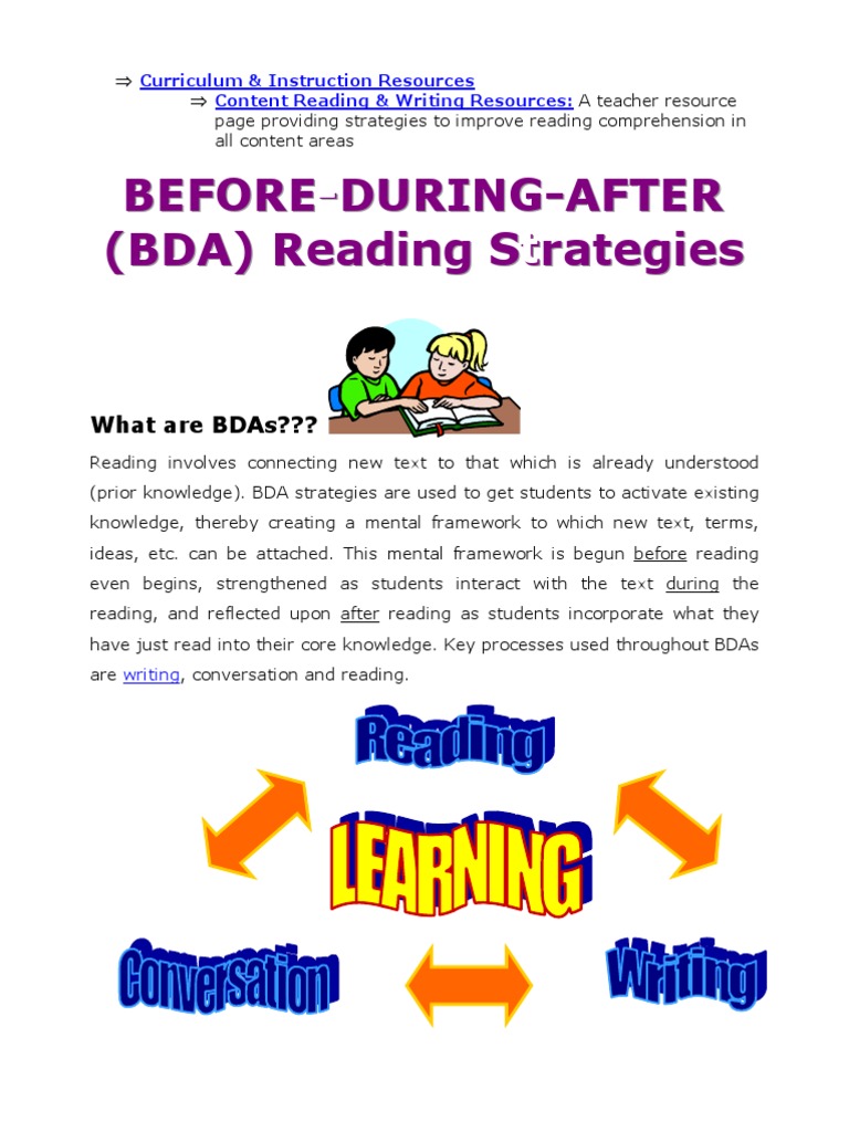 BDA Reading Strategies Overview | PDF