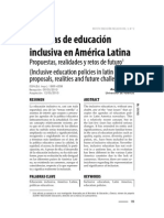 Politicas de educación inclusiva en america latina, Andres paya - Revista educación inclusiva vol.3 n-2