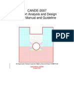 CANDE 2007 UserManualAndGuideline