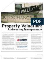 Property Valuation and FAS 157 in Commercial Real Estate
