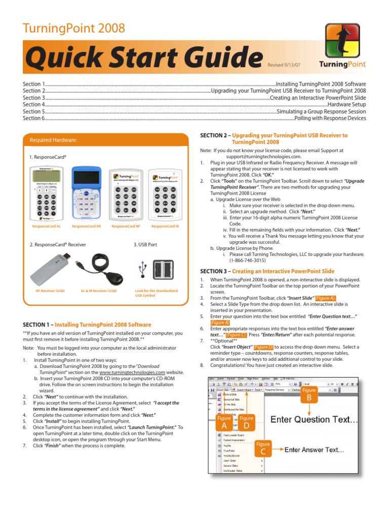 Turning Point Clicker Quick Start Guide | PDF | Digital Technology ...