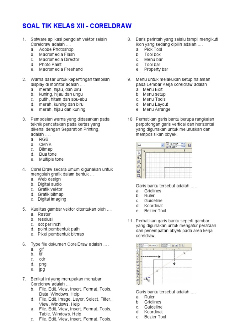 Bank Soal Uts Coreldraw 2011