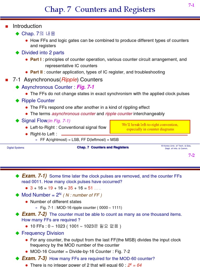 Counters and Shift Reg | PDF | Digital Electronics | Digital Technology