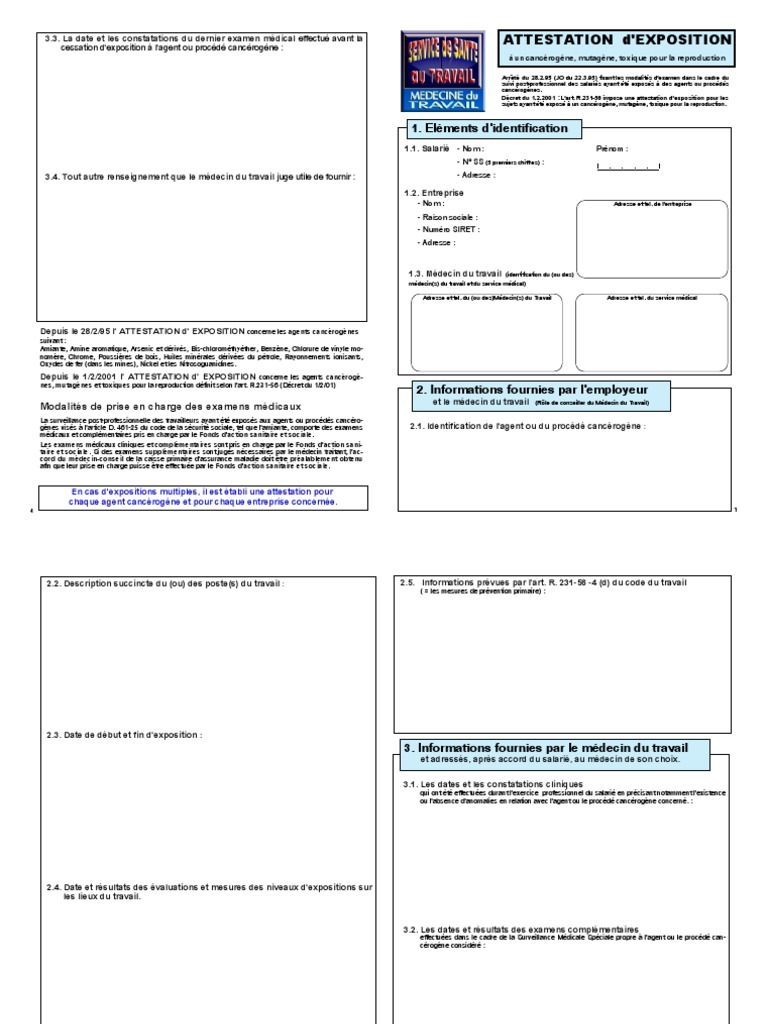 Attestation D’Exposition R4412 58 – XVYP