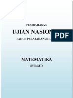 Soal Dan Pembahasan Un Matematika SMP 2012 Lengkap