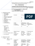 S-1 Formulir Pendaftaran Peserta Didik Baru