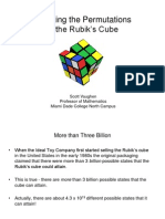 Counting The Permutations of The Rubik's Cube: Scott Vaughen Professor of Mathematics Miami Dade College North Campus