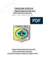 PROGRAM KERJA BPD Ubah