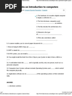 Fill in The Blanks On Introduction To Computers - Loksewa Exam