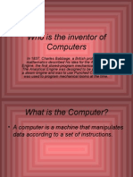 Who Is The Inventor of Computers