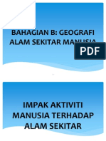 Sistem Ekologi Impak Aktiviti Manusia Terhadap Alam Sekitarnya