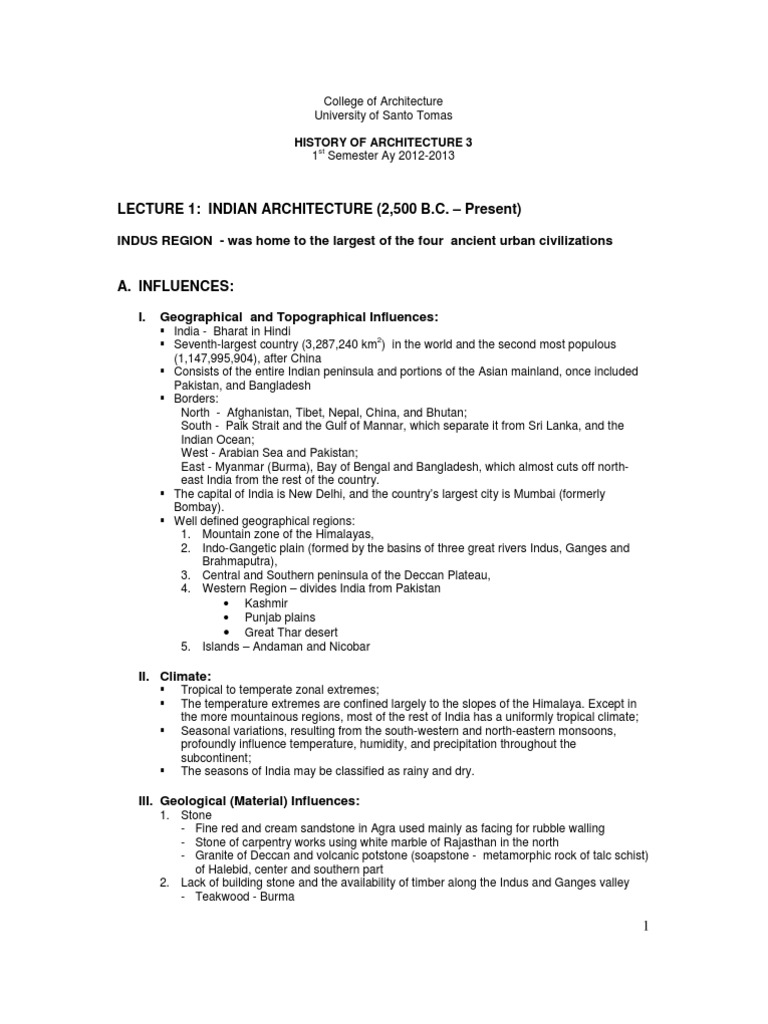 History of Indian Architecture | PDF | Indian Religions | Religion And ...