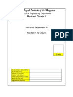 Electrical Circuits II Lab Report on Resistors in AC Circuits