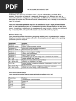 Excel Shortcuts 2003