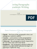 Improving Paragraphs For Academic Writing
