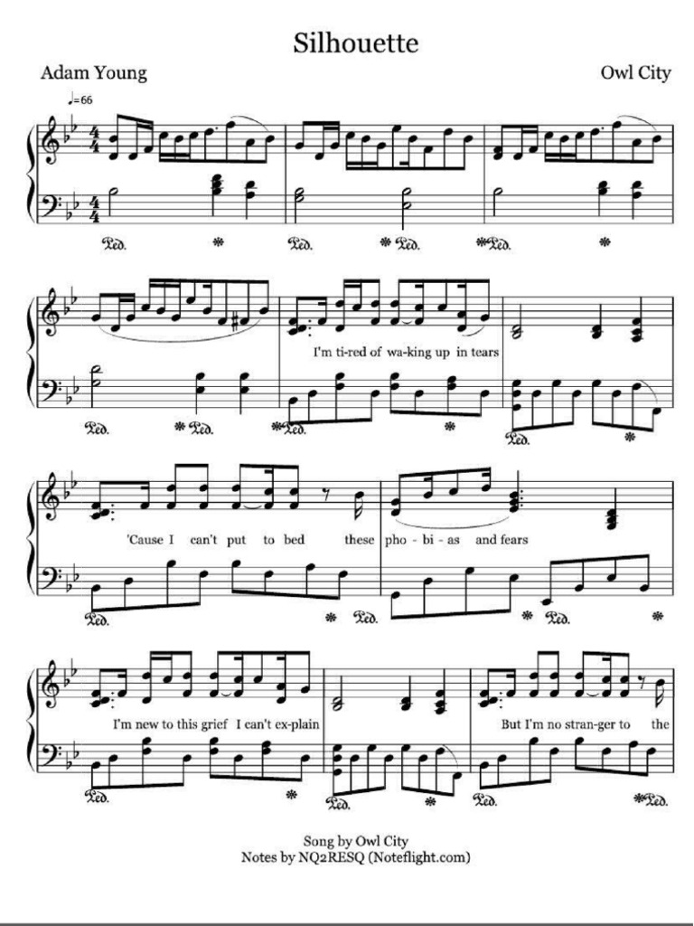 Silhouette Owl City Pdf