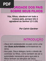 A Autoridade Dos Pais Sobre Seus Filhos