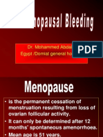 Post Meno Bleeding