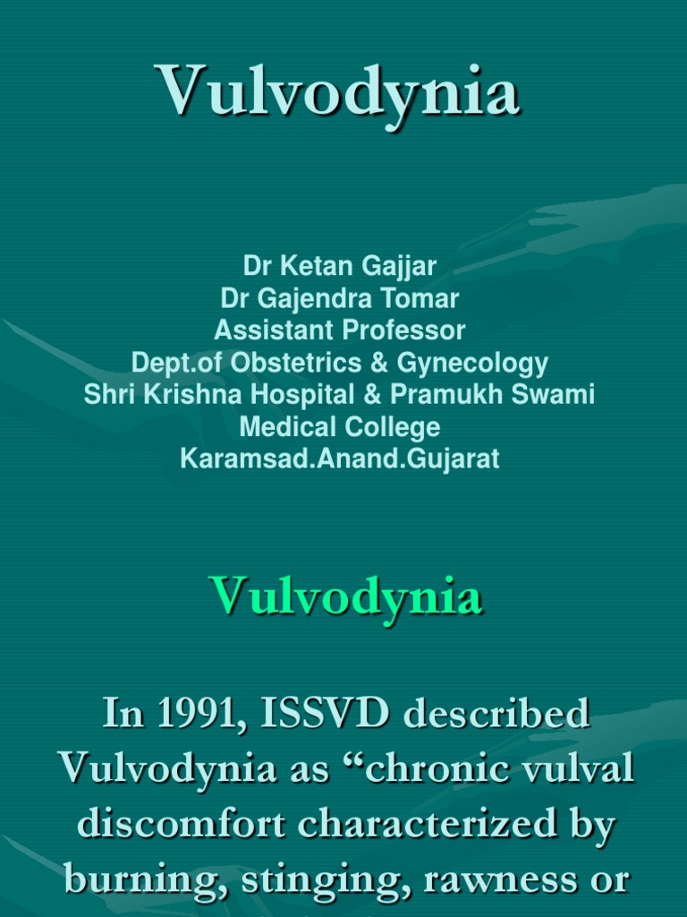 Vulvodynia Pain Pain Management