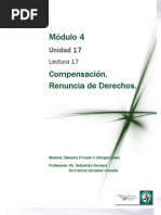 Lectura 17 - Compensación. Renuncia de derechos