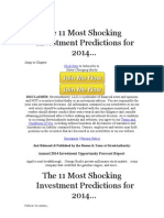 The 11 Most Shocking Investment Predictions For 2014