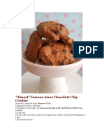 "Almost" Famous Amos Chocolate Chip Cookies: Sweet)