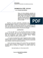 Comissão de Relações Exteriores e de Defesa Nacional no XIX Encontro do Foro de São Paulo