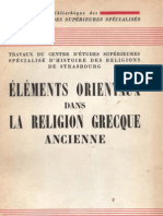  Élements Orientaux dans La Religion Grecque Ancienne