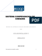 INSTALACIÓN Y OPERACIÓN DEL MÓDULO DE CAPTURA DE CHEQUES MEDIANTE EXPLORADOR WEB