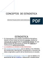 Conceptos de Estadistica