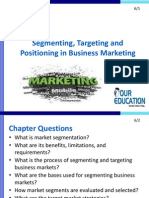 Segmenting, Targeting and Positioning in Business Marketing