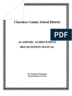 Academic Achievement Recognition Manual