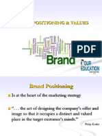 Brand Positioning & Values