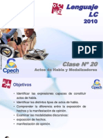 Clase 20 Lenguaje LC Cpech - Actos de Habla (OliverClases)