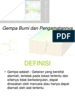 Gempa Bumi Dan Pengamatannya