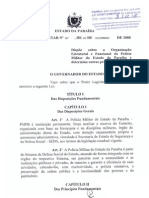 Lei Complementar 87 2008 Organizacao Da PMPB