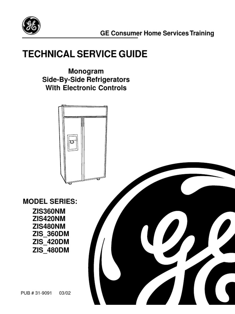 GE Monogram Refrigerator Service Manual Refrigerator Direct Current