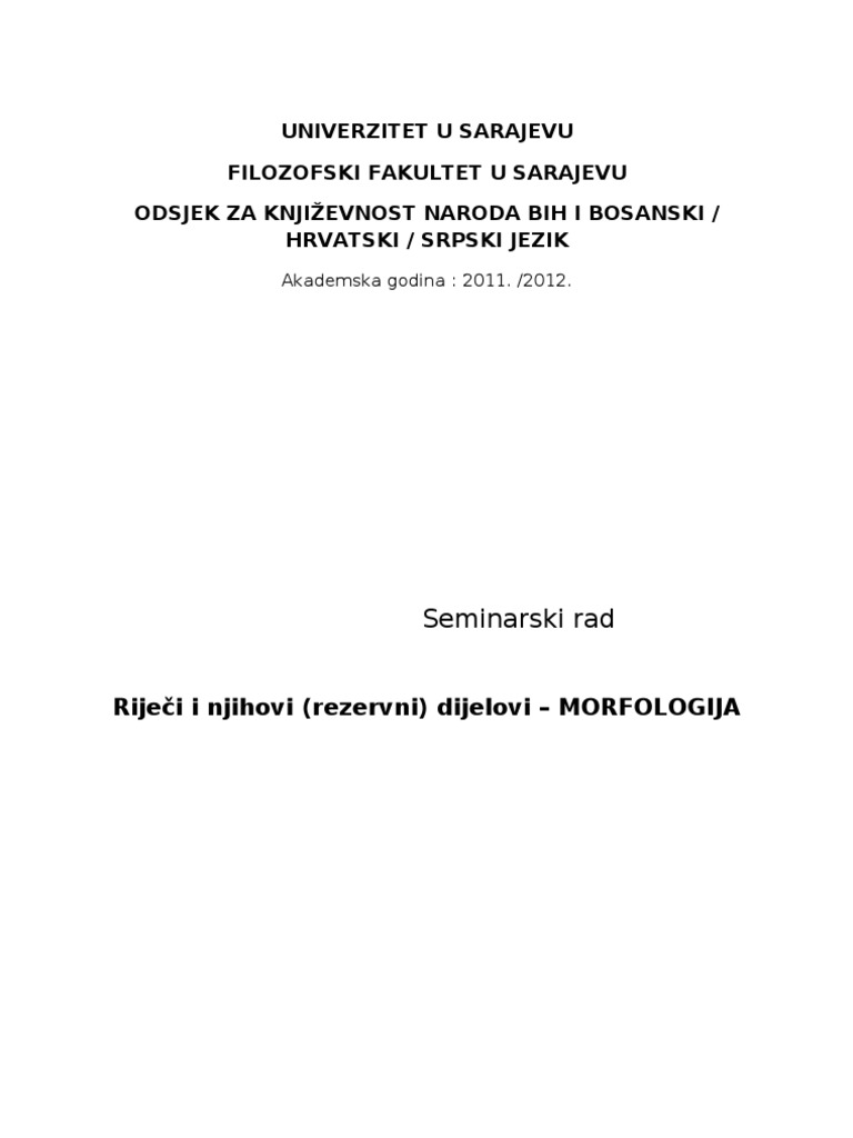 Morfologija